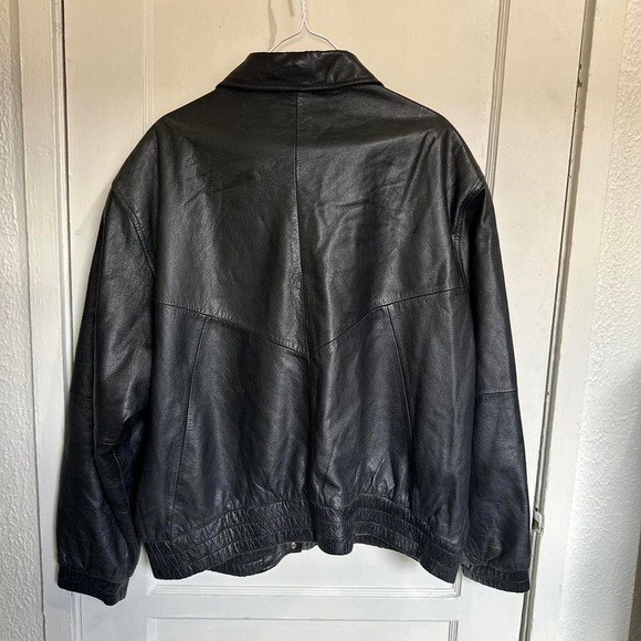 St. John's Bay Black Leather Jacket – Size XL - Picture 3 of 3
